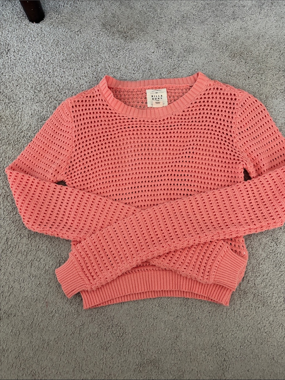 Billabong Coral Knit Crewneck Sweater